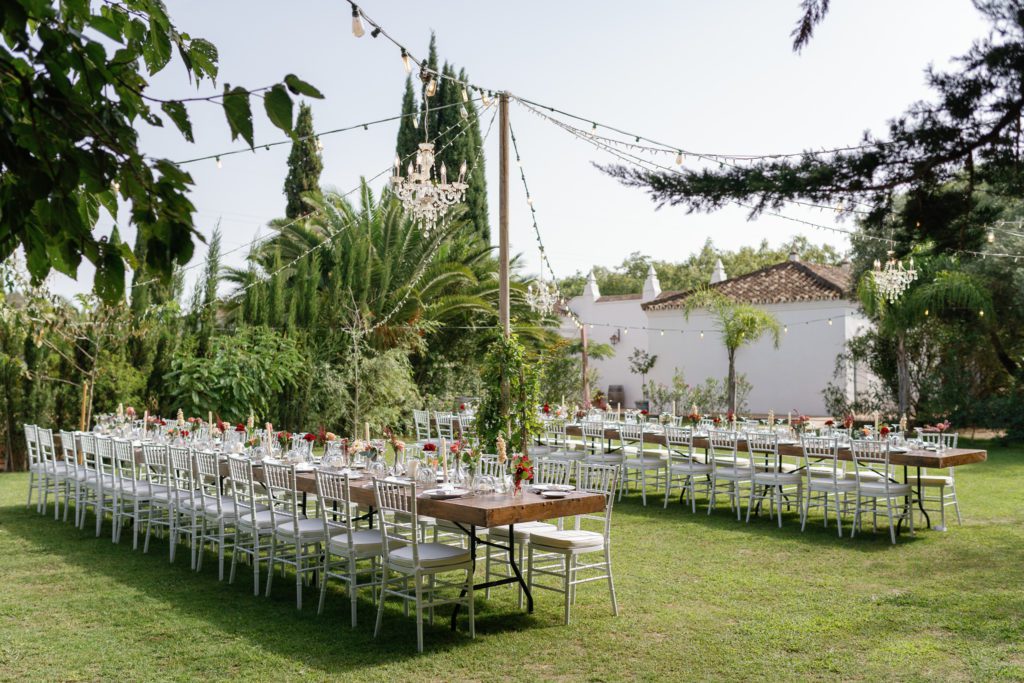 wedding reception at finca monasterio