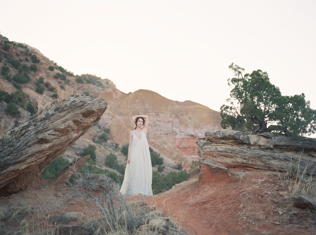Bridal Portraits in a desert canyon