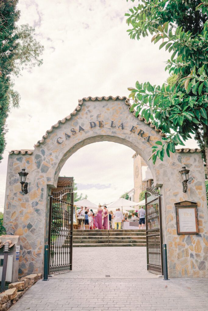 Casa de la era wedding venue entrance gate