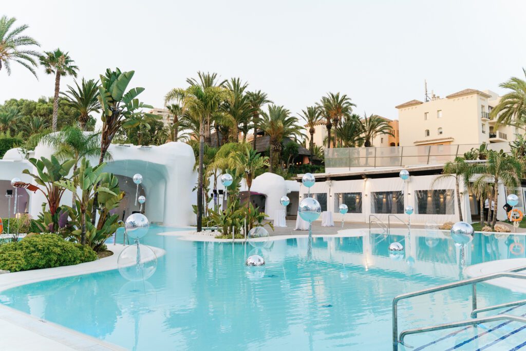 Don Carlos wedding venue in Marbella large outdoor pool
